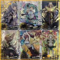 Goddess Story God Card Hatsune Miku Hr Cards Erza Scarlet Shaka Artoria Pendragon Merlin Anime Figure Game Collection Card Toy