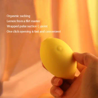 Lemon sound wave suction clitoral stimulation suction massager female egg jumping masturbator