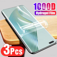 Hydrogel Film For Honor Magic5 Pro PGT-AN10 3Pcs Soft Screen Protector Not Glass Magic 5 Lite Magic5Pro Magic5Lite 5G 5Pro 5Lite