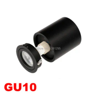 1PCS Spotlight GU10 Fitting Round LED Surface Mounted Ceiling Spot Light GU 10 Halogen Bulb Cylinder Down Lamp Fixture 220V