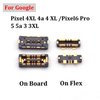10pcs Battery FPC Connector On Motherboard For Google Pixel 4XL 4a 4 XL /Pixel6 Pro 5 5a 3 3XL Clip Contact On Flex Cable