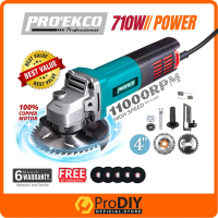 PRO' EKCO EK-AG060 710W 4 Inch Angle Grinder Cutter 220V 100mm  PURE COPPER Grinding Cutting Machine