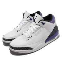 Nike Air Jordan 3代 Retro 男鞋 AJ3 Dark Iris 爆裂紋 紫 白 CT8532105