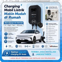 ViRdtec Wall Charger 7kW 32A 1 Phase Type 2 AC Charging Mobil Listrik EV RFID 7kW 1 Phase