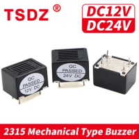 2Pcs/Lot 2315 4P Active Buzzer High Decibel DC 12V 24V Mechanical Type Vibration Buzzer Alarm Speaker 23*15 MM 4 Pin