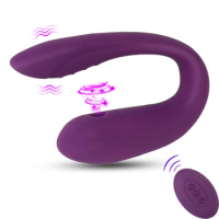 U Shape Bendable G-spot Vibrator Clitoris Vagina Stimulator Vibrator Sucking Vibrator Couple Share Erotic Sex Toys for Couple
