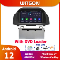 WITSON Stereo Android 12 Octa core PX5 CAR DVD player For FORD FIESTA 2013-2018 Autoradio WIFI FM GPS NAVIGATION