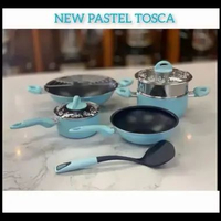 Supra Panci 4 Pcs Cookware Set Premium Rosemary Series Lily Set Pastel Aluminium Anti Lengket Non-St