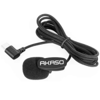AKASO Brave 7/Brave 6 Plus External Microphone for AKASO Brave 7/ Brave 6 Plus Action Camera Only