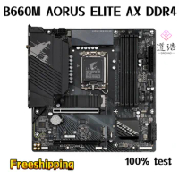 For Gigabyte B660M AORUS ELITE AX DDR4 Mtherboard 128GB HDMI DP LGA 1700 DDR4 Micro ATX B660 Mainboard 100% Tested Fully WorkMA