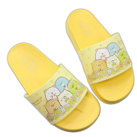 【樂樂童鞋】台灣製角落生物拖鞋-黃色(男童鞋 女童鞋 兒童拖鞋 室內鞋)