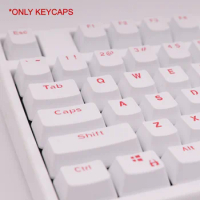 Mechanical Keyboard Keyscaps White Color OEM Profile 104 Keys for 61 87 104 for GK61 SK61 SK64 Anne Pro 2 PC Game