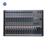 YYHC 16 Channel mono input Audio Mixer Sound Mixing Console XLR Microphone Jack for Professional stage