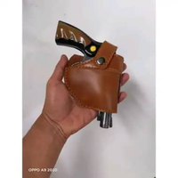 HOLSTER REVOLVER POLRI SARUNG SENJATA KULIT BERKUALITAS MODEL LUAR/ PINGGANG