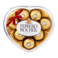 Ferrero Rocher Heart Collection T.8 น้ำหนัก 100 กรัม จากจีน มีฮาลาล BBF.23/07/26 ขนมช็อกโกแลตคุณภาพส