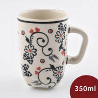 【波蘭陶】Manufaktura 陶瓷馬克杯 咖啡杯 水杯 茶杯 350ml 波蘭手工製(花辰月夕系列)