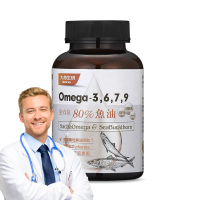 【大荷生研】全方位80%魚油膠囊(德國專利魚油80%、沙棘果油、印加果油、紫蘇油、南瓜子油)