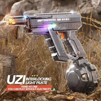 Variety Goods Shop Mainan Anak Tembak Tembakan Air Elektrik UZI Hitam