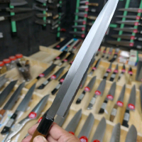 Dao Sashimi thủ công  Nhật bản 2 lớp thép .