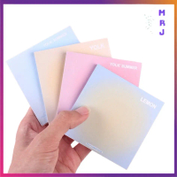 ESTENIK` (COD) Kertas Notes Tempel Gradasi Polos Isi 50 Pcs  Memo Pad Gradasi Notepad Warna-Warni