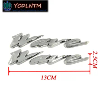 Motorcycle Wave Logo for Honda Future WAVE 125 125i 110S 110T 150 Stickers Badge Decals Silver Outer Cover 3D Reflective 13CM