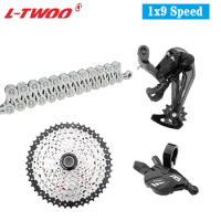 LTWOO A5 MTB 1x9 Speed Bicycle Shifter Derailleurs With Flywheel 9V 36/40/42/46/50T Cassette VG Chain For Simano HG Parts