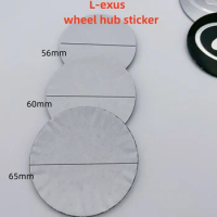 4 pieces/set 56mm 60mm 65mm high-quality Aluminum black/silver Car Wheel Center Cap Badge Emblem Sticker Decal