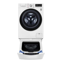 《滿萬折1000》LG樂金【WD-S13VDW-WT-SD201AHW】13公斤蒸氣洗脫烘+下層2公斤溫水洗衣機(含標準