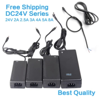 AC DC Adapter 24V Power Supply Adapter 2A 3A 5A 6.25A 8A AC100V--240V To 24V Power Supply Adapter LED Driver
