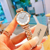 New Ladies Watch Luxury Fashion Stainless Steel Strap Quartz Watch Brand AILANG Watches