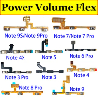 For Xiaomi Mi 9T Pro Redmi K30 Pro Note 10 3 6 7 9 8 Pro 5G Note 4X 5 9S Power Volume key Button Control Flex Cable Replacement