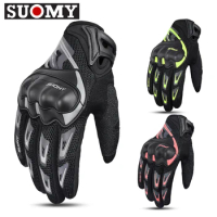 Suomy Summer Motorcycle Racing Gloves Men Women Moto Biker Gloves Mesh Cycling Glove Touch Screen Motorcycle Equipment