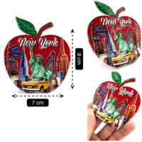 United States New York Refrigerator Magnet Times Square Tourist Souvenir Refrigerator Magnetic Sticker Decoration Collection