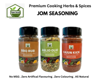 Dapur Herbal Halal Jom Seasoning Bundle | Cajun Kick + BBQ Rub + Aglio Olio | Serbuk Perisa Cajun +
