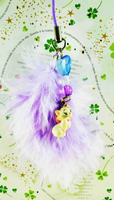 【震撼精品百貨】The Aristocats Marie 迪士尼瑪莉貓 手機吊飾-紫色毛毛 震撼日式精品百貨