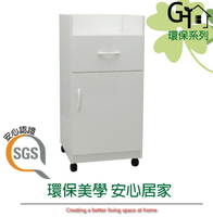 【綠家居】艾娜   環保1.4尺塑鋼單門單抽餐櫃/收納櫃(4色可選)