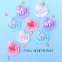 Kawaii Unicorn Charms for slime 20pcs Flat Back Resin Cabochons Scrapbooking DIY Jewelry Craft Decoration Accessories