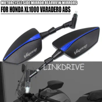 Untuk Honda XL1000 Kaca Spion Samping Sepeda Motor ABS Dapat Disesuaikan