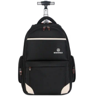 Travel Trolley Bag with wheels Men Rolling Luggage Backpack Women Oxford wheeled Backpack Business Laptop bag Suitcase