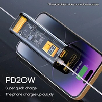 PD22.5W Dual-Direction Fast Charging Power Bank Shell 8x21700 Battery DIY Power Bank Case 21700 Battery Power Bank Box