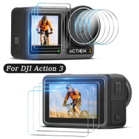 Lens Screen Protector for DJI Action 3 Anti-scratch Tempered Glass Screen Cover Protector Camera Lens Film for DJI OSMO Action 3