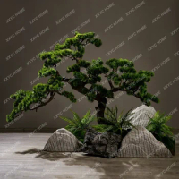 *Artificial Greeting Pine Tree Bonsai Fake Trees Bonsai Green Plant Shop Window Corner Landscape