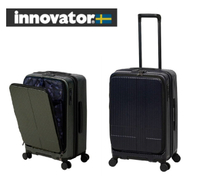 innovator瑞典 24吋 1/9分-2/8分雙前開拉桿箱 PC可擴充 日本靜音煞車輪 行李箱/旅行箱-4色 INV155