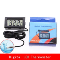 2pcs New Fridge Freezer Home Supply Temperature Measuring Tool Temperature Gauge Digital LCD Thermometer Fish Tank Thermometer