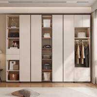 Open Closet Ventilation Space Saver Handles Children Wooden Nordic Large Size Wardrobe Bedroom Schoenenkast Mobile Furniture