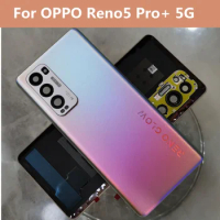 For Oppo Reno5 Pro+ 5G Back Battery Cover Rear Door Glass Housing for Oppo Reno 5 Pro Plus 5G Battery Cover with Camera Lens