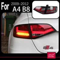 AKD Car Model for A4 B8 Tail Lights 2009-2012 A4L LED Tail Lamp LED DRL Brake Signal Reverse auto Accessories