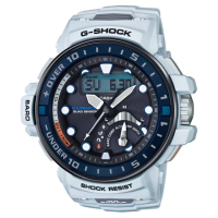 【CASIO 卡西歐】G-SHOCK 強悍進階領航員雙顯腕錶(GWN-Q1000-7A)