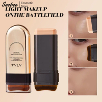 ครีมรองพื้นคอนซีลเลอร์ ปลายคู่ ติดทนนาน ให้ความชุ่มชื้น ผิวด้าน รองพื้นชนิดน้ำเนื้อบางเบา เครื่องสำอ