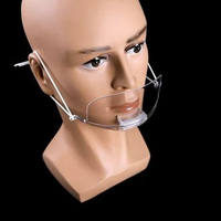 Penutup Pelindung Mulut Koki Barista Face Shield Mouth Mask Mouth Shield Transparan Corona Masker Cl